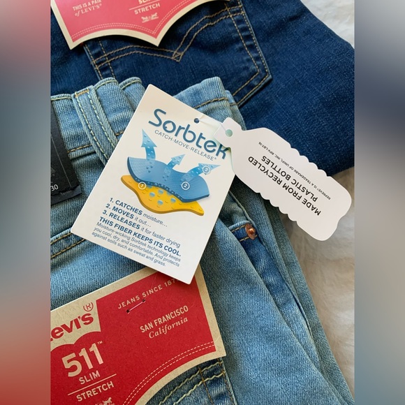 2/40$ NWT Levi’s 511 Slim Stretch Pants Lot - Picture 4 of 6